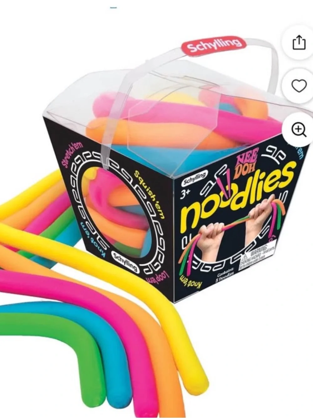 Noodlies Stretchy Party Favors in Bright Multicolor ( New unopened box)